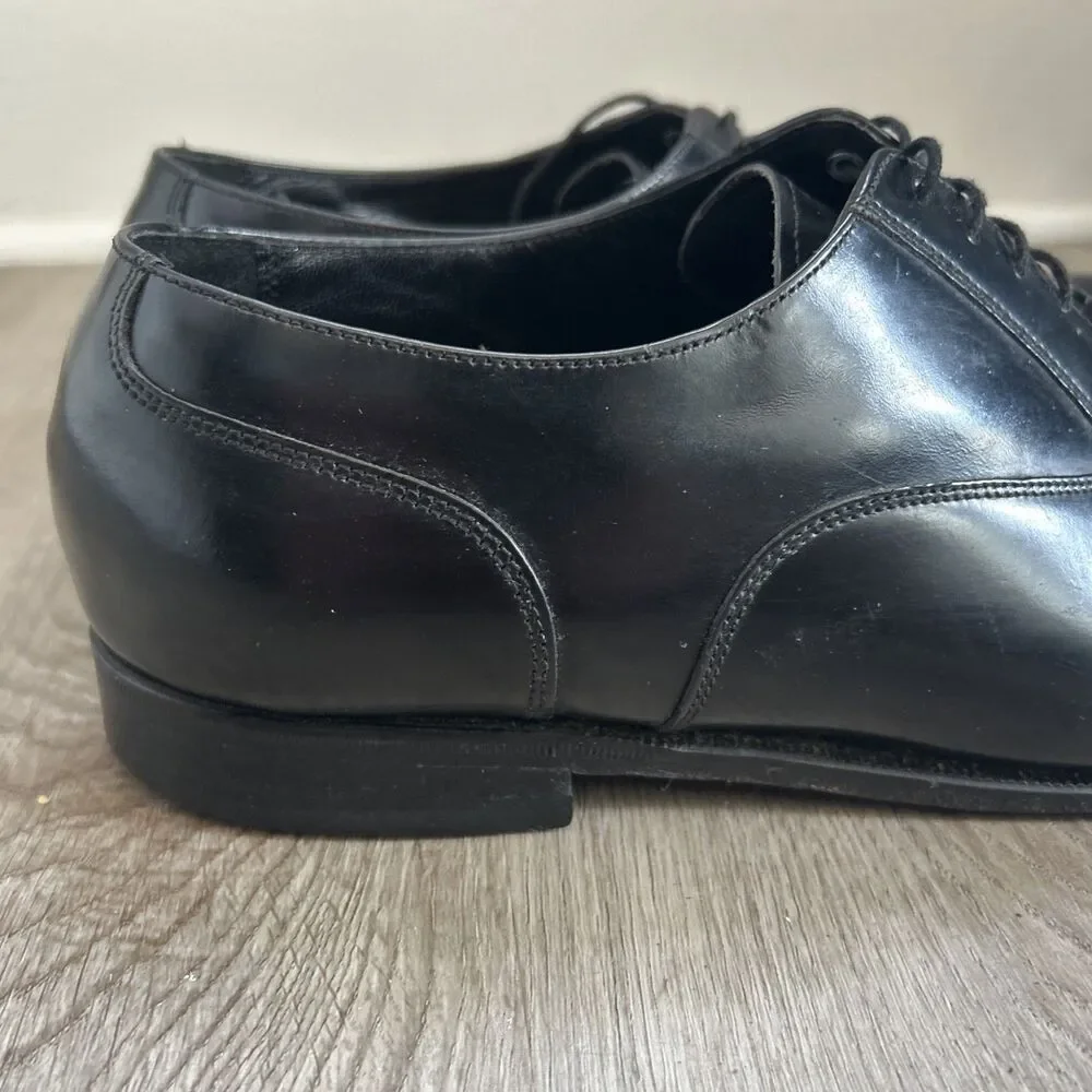 Florsheim Lexington Dress Shoes Mens 11 Wide 3E Black Cap Toe Oxford Lace Up